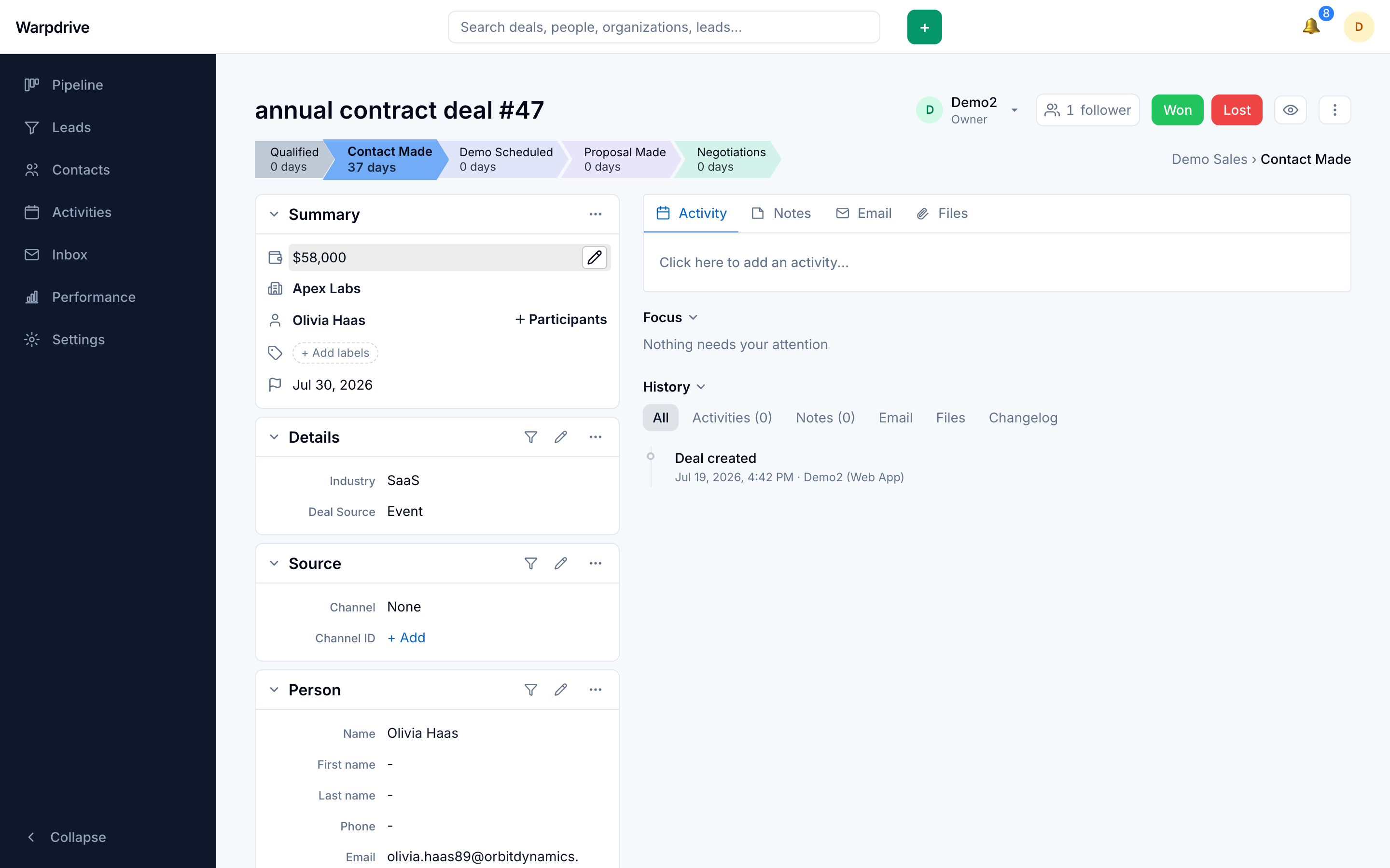 Editing a summary field in place
